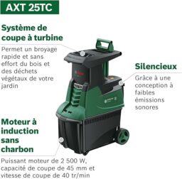 Image du fabricant 3 du Broyeur Bosch AXT 25 TC