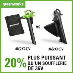 Image du fabricant 3 du Greenworks aspirateur souffleur sans fil