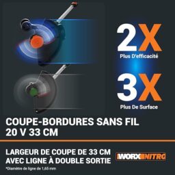Image du fabricant 3 du Pack WORX Nitro Coupe-Bordures
