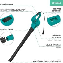 Image du fabricant 3 du VONROC Souffleur de Feuilles 650W