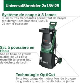 Image du fabricant 4 du Bosch Broyeur sans fil UniversalShredder
