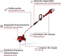 Image du fabricant 4 du Coupe-bordures sans fil Einhell