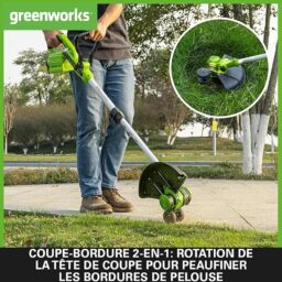 Image du fabricant 4 du Greenworks 40V Coupe Bordure Sans Fil
