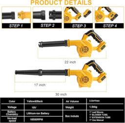 Image du fabricant 4 du Souffleur Powarobor batterie Dewalt