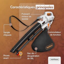 Image du fabricant 4 du VonHaus Aspirateur Souffleur Feuilles