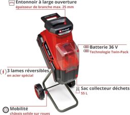 Image du fabricant 5 du Broyeur végétaux Einhell REDAXXO 36V