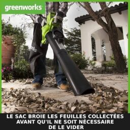 Image du fabricant 5 du Greenworks aspirateur souffleur 40V