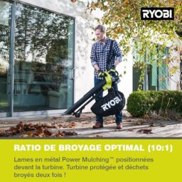 Image du fabricant 5 du RYOBI Aspirateur Souffleur Broyeur OBV18