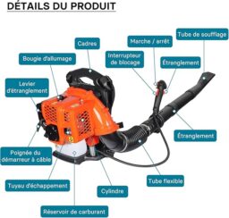 Image du fabricant 5 du WilTec Souffleur de Feuilles Dos