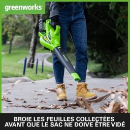 Image du fabricant 6 du Greenworks Aspirateur Souffleur Sans fil