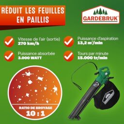 Image du fabricant 7 du GARDEBRUK Aspirateur souffleur broyeur