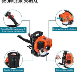 Image du fabricant 7 du WilTec Souffleur de Feuilles Dos