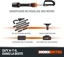 Image du fabricant 7 du WORX NITRO Souffleur sans fil