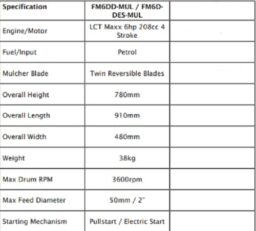 Image du fabricant 8 du Broyeur à bois Forest Master FM6DD-MUL