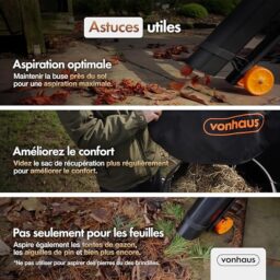 Image du fabricant 8 du VonHaus Aspirateur Souffleur Feuilles