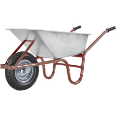 Brouette de Chantier et Jardin Schulz Tech Bac Galvanisé 250kg-100L