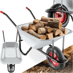 Brouette Tout Terrain TecTake de Jardin 100L