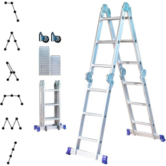 Échelle Pliante Articulée Hoström STAVALANCE 4×3 Marches