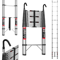 Échelle Télescopique Pliante Autofather 5m avec Crochets