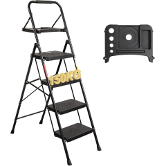 Escabeau Pliable Adulte Bontec 4 Marches avec Plateforme