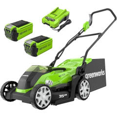 Tondeuse à gazon sans fil Greenworks G40LM35K2X
