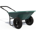 Brouette de Jardin GYMAX de 2 Roues 140L