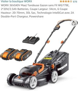 image client 1 Tondeuse sans fil WORX WG779E