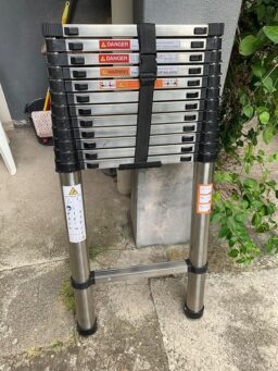 image client 1 Échelle Télescopique Pliante Autofather 5m avec Crochets