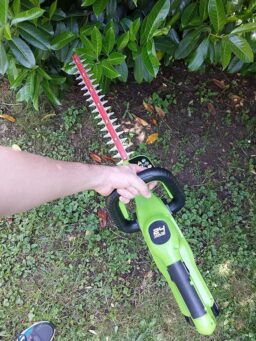 image client 1 Taille Haie Batterie Greenworks G24HT56K2