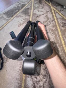 image client 1 Lampe de Chantier Aodoo Projecteur de Solaire À Led avec Trépied