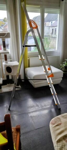 image client 2 Échelle Coulissante Double Kadax Transformable de 3 Plans