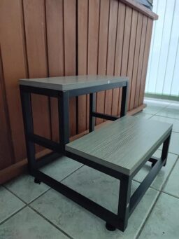 image client 2 Marchepied LIANTRAL 2 Niveaux Acier et Bois