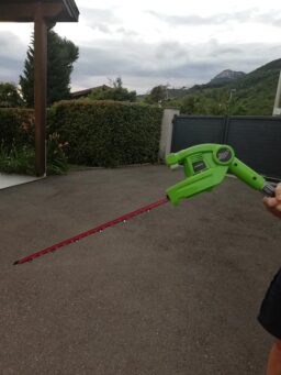 image client 4 Élagueuse et Taille Haie sur Perche 2 en 1 Greenworks G24PSHK2