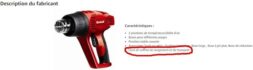 image client 5 Décapeur Thermique Einhell TH HA 2000-1