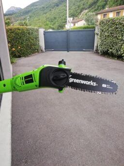 image client 5 Élagueuse et Taille Haie sur Perche 2 en 1 Greenworks G24PSHK2