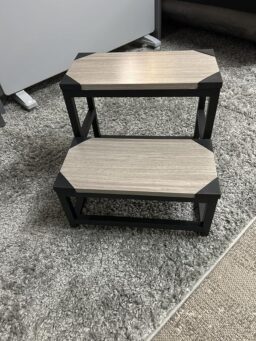 image client 5 Marchepied LIANTRAL 2 Niveaux Acier et Bois