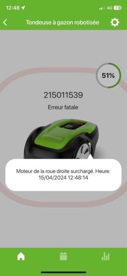 image client 6 Tondeuse Robot Greenworks Optimow 15