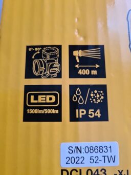 image client 6 Lampe Projecteur Led sans fil Dewalt DCL043 XJ