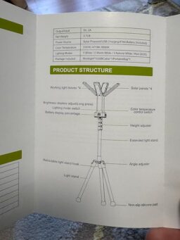 image client 6 Lampe de Chantier Aodoo Projecteur de Solaire À Led avec Trépied