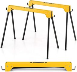 Image du fabricant 1 du COSTWAY Tréteaux Pliables Jaunes