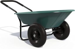 Image du fabricant 1 du GYMAX Brouette de Jardin verte