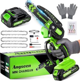 Image du fabricant 1 du Mini tronçonneuse 6 Pouces verte