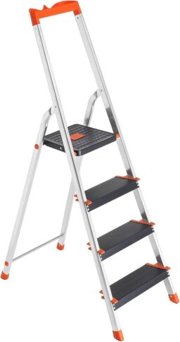 Image du fabricant 1 du SONGMICS Échelle 4 Marches pliable