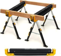 Image du fabricant 1 du Tréteaux pliables GYMAX jaunes