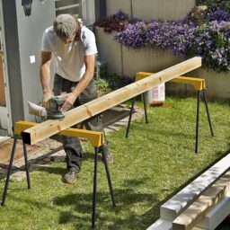 Image du fabricant 2 du COSTWAY Tréteaux Pliables Jaunes