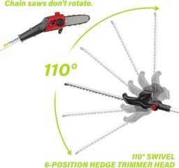 Image du fabricant 2 du 2-en-1 Élagueur Taille Haie TEENO