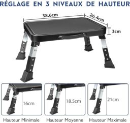 Image du fabricant 2 du BONTEC Marchepied Pliable 3 Marches