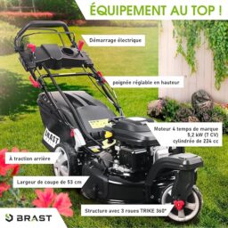 Image du fabricant 2 du BRAST tondeuse thermique 3 roues TRIKE