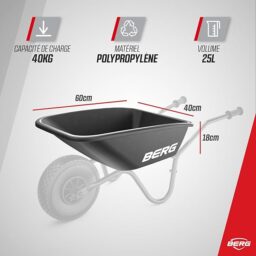 Image du fabricant 2 du Brouette enfant BERG Dempy Noir