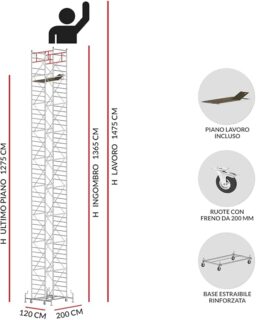 Image du fabricant 2 du Échafaudage acier hauteur 14,75m